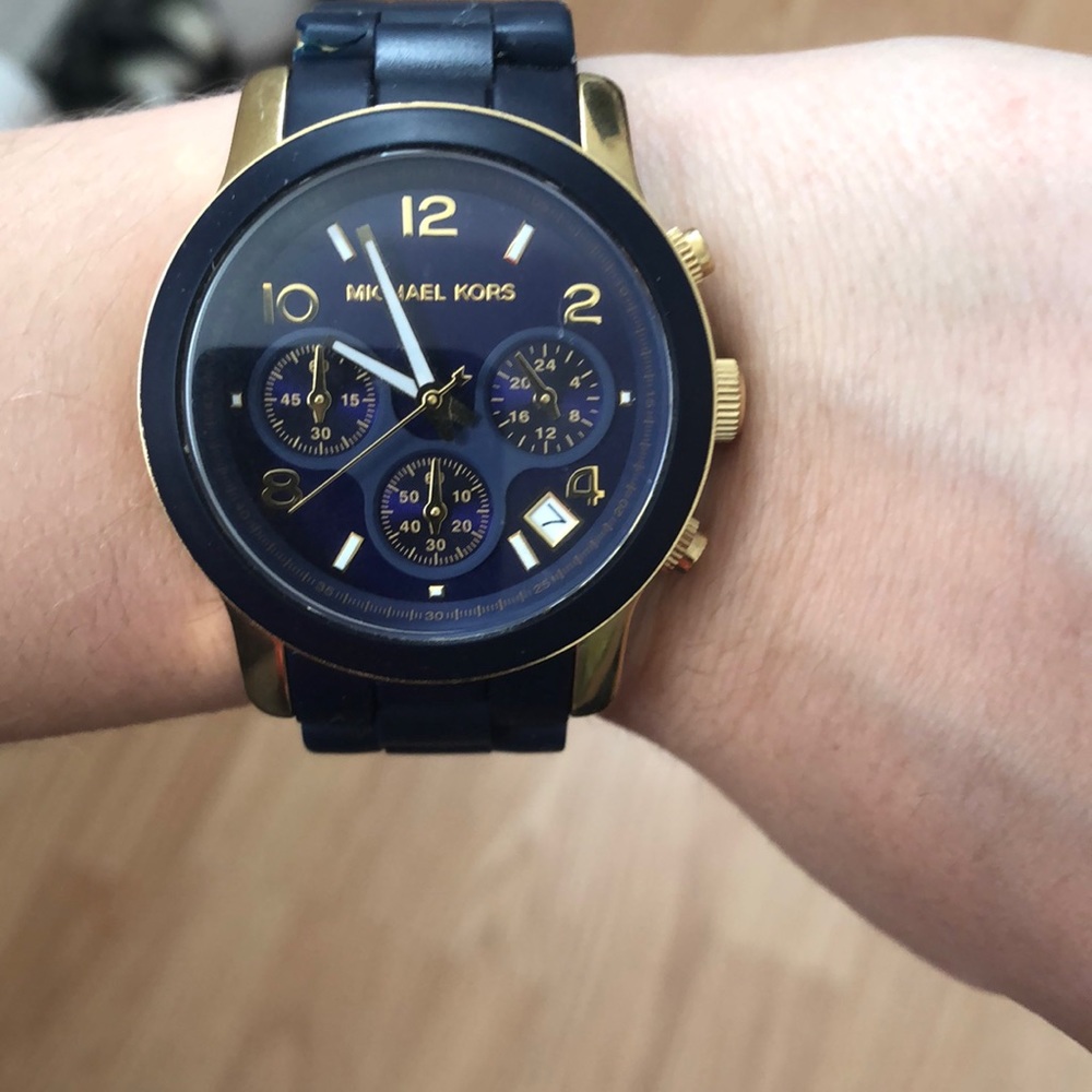 Navy Micheal Kors Watch